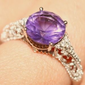 Size 9.5 or 10 Amethyst Ring
